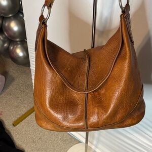 Frye Tan Leather Hobo Bag